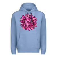 Colony Blue Breast Cancer Sunflower Premium Hoodie - texasbilliewilder
