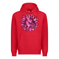 Red Breast Cancer Sunflower Premium Hoodie - texasbilliewilder