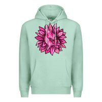 Seafoam Breast Cancer Sunflower Premium Hoodie - texasbilliewilder