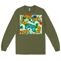 Army Green gaming controller Long Sleeve Tee - JahusDesignShop