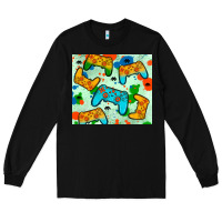 Black gaming controller Long Sleeve Tee - JahusDesignShop