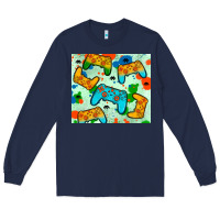 Navy gaming controller Long Sleeve Tee - JahusDesignShop