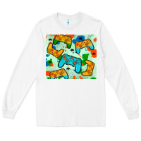 White gaming controller Long Sleeve Tee - JahusDesignShop