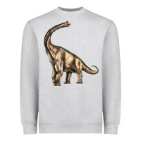 Heather Grey Brachiosaurus Heavyweight Sweatshirt - LillyAllenDesigns