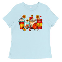 Baby Blue firefighter coffee cups Ladies Tee - Zillion Design Studio