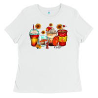 White firefighter coffee cups Ladies Tee - Zillion Design Studio