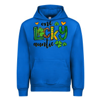 Cobalt One lucky auntie St. Patrick's Urban Hoodie - OliviaCreatesArt