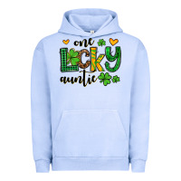 Pigment Grape Ice One lucky auntie St. Patrick's Urban Hoodie - OliviaCreatesArt