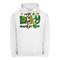 Pigment Lunar Rock One lucky auntie St. Patrick's Urban Hoodie - OliviaCreatesArt