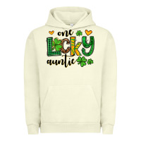 Pigment Pistachio One lucky auntie St. Patrick's Urban Hoodie - OliviaCreatesArt