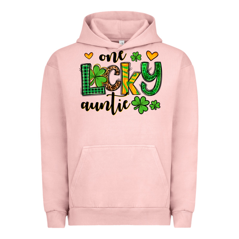 One Lucky Auntie St. Patrick's Urban Hoodie by OliviaCreatesArt | Teevron
