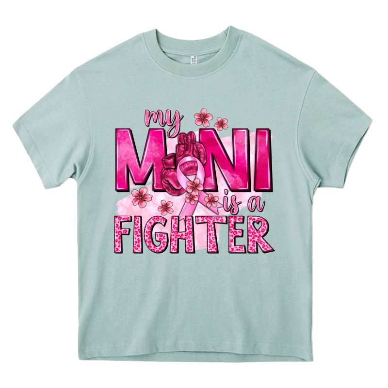 My Mini Is A Fighter With Ribbon Heavy Core Tee by texasbilliewilder | Teevron