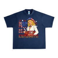 Navy born free but now im expensive Urban Heavy Tee - NancyCooperArtShop