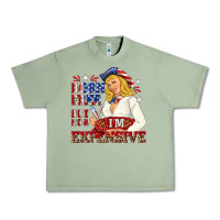 Oil Green born free but now im expensive Urban Heavy Tee - NancyCooperArtShop