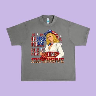 Born Free But Now Im Expensive Urban Heavy Tee Designed By Nancycooperartshop