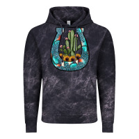 Cloud Black cactus horseshoe Vintage Hoodie - JahusDesignShop