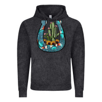 Vintage Black cactus horseshoe Vintage Hoodie - JahusDesignShop