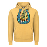 Vintage Mustard cactus horseshoe Vintage Hoodie - JahusDesignShop