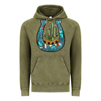Vintage Olive cactus horseshoe Vintage Hoodie - JahusDesignShop