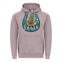Vintage Zinc cactus horseshoe Vintage Hoodie - JahusDesignShop