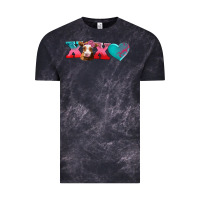 Cloud Black xoxo guarnsey cow Vintage Tee - AdoDesignShop