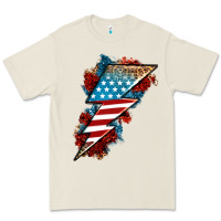 Bone American lightning bolt Premium Tee - Neo Western