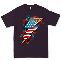 Plum American lightning bolt Premium Tee - Neo Western