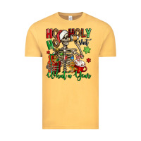 Vintage Mustard ho ho holy shit what a year christmas skeleton Vintage Tee - Jasminsmagicworld