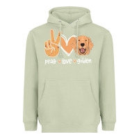 Matcha Peace Love Golden Heavyweight Hoodie - Bettercallsaul