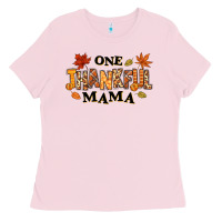 Bubblegum Pink one thankful mama Ladies Tee - texasbilliewilder