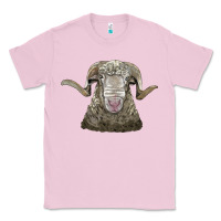 Bubblegum Pink rambouillet sheep head Classic Tee - LillyAllenDesigns