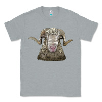 Heather Grey rambouillet sheep head Classic Tee - LillyAllenDesigns
