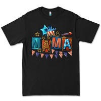 Black All American Mama 4th of July Premium Tee - CowGirlArtShop
