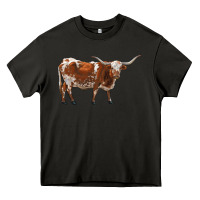 Asphalt longhorn Heavy Core Tee - RanaPortraitStore