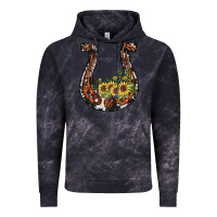 Cloud Black horseshoe sunflower Vintage Hoodie - JahusDesignShop