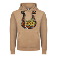 Vintage Coffee horseshoe sunflower Vintage Hoodie - JahusDesignShop