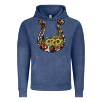Vintage Denim horseshoe sunflower Vintage Hoodie - JahusDesignShop
