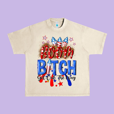 Boom Bitch Get Out The Way Urban Heavy Tee Designed By Nancycooperartshop