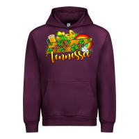 Mauve Wine St. Patrick's Tennessee map Urban Hoodie - OliviaCreatesArt