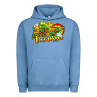 Pigment Pebble Blue St. Patrick's Tennessee map Urban Hoodie - OliviaCreatesArt