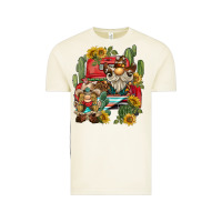 Vintage Arctic western gnome truck cactus sunflower Vintage Tee - BarkalooDesign