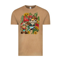 Vintage Camel western gnome truck cactus sunflower Vintage Tee - BarkalooDesign
