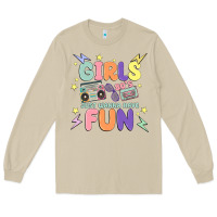 Mushroom girls just wanna have fun Long Sleeve Tee - MaliasSmallBusiness