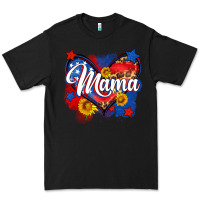 Black American mama heart Premium Tee - Neo Western