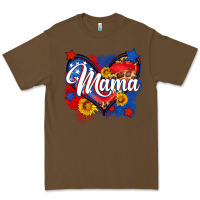 Cacao American mama heart Premium Tee - Neo Western