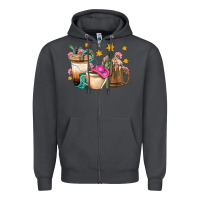 Smoke Western Cowgirl Coffee Cup Bbs Zipper Hoodie - BundleAndBundleShop