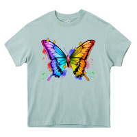 Arona rainbow butterfly Heavy Core Tee - Zillion Design Studio