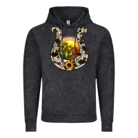 Vintage Black horseshoe sunset Vintage Hoodie - JahusDesignShop
