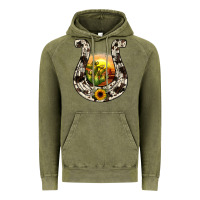 Vintage Olive horseshoe sunset Vintage Hoodie - JahusDesignShop