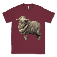 Burgundy merino wool sheep Classic Tee - LillyAllenDesigns